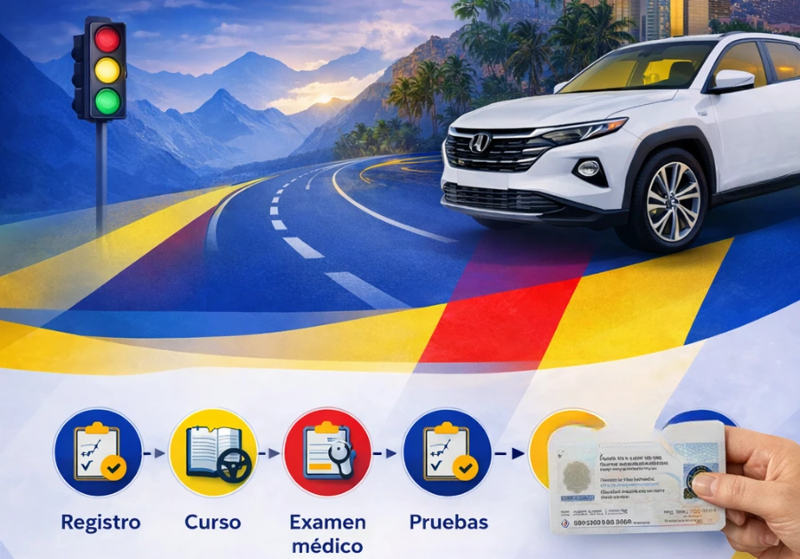 Imagen del artículo Guía completa para sacar la licencia de conducción en Colombia (2026)
